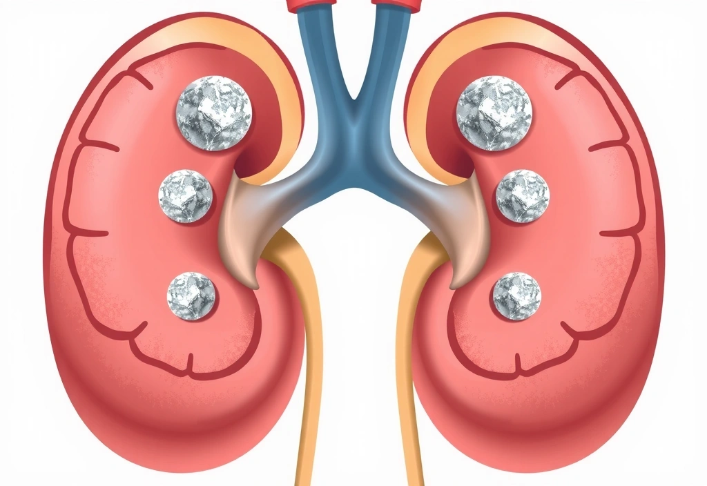 Nerki z kamieniami nerkowymi